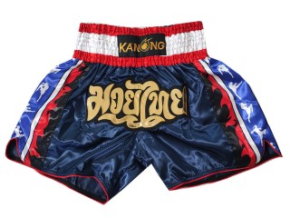 Kanong Muay Thai Shortsit : KNS-149-Tummansininen