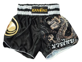 Kanong Muay Thai Shortsit : KNS-505-Musta