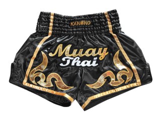 Kanong Retro Thai Shortsit : KNSRTO-232-Musta
