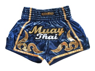 Kanong Retro Thai Shortsit : KNSRTO-232-Tummansininen
