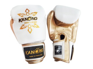 Kanong thaiboxing Nyrkkeilysiteet : "Thai Power" valkoinen/kulta
