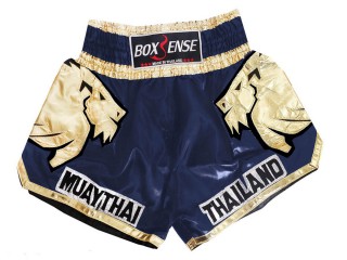 Boxsense lasten Muay Thai Shortsit : BXS-303-laivastonsininen