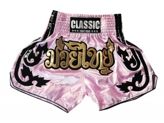 Classic Muay Thai Kickboxing Shortsit : CLS-016-pinkki