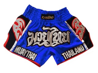 Kanong Retro Thai Shortsit : KNSRTO-207-sininen