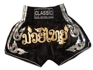 Classic naisten Kickboxing Shortsit : CLS-015-Musta