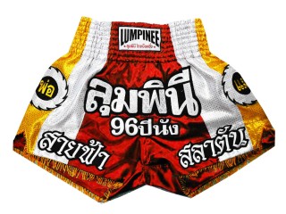 Lumpinee Muay Thainyrkkeily Shortsit naisille : LUM-001-punainen