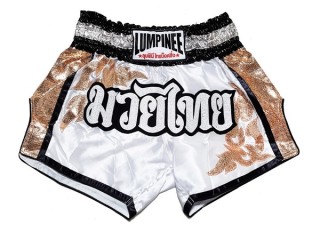 Lumpinee Muay Thai Shortsit : LUM-043-valkoinen