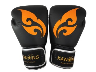 Kanong Microfiber Muay Thai Nyrkkeilyhanskat : Thai-Wing-Musta