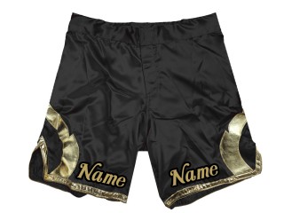 Mukauta MMA-shortseja lisää nimi tai logo: Musta
