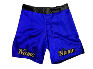 Mukautetut MMA-shortsit, joissa on nimi tai logo: Sininen