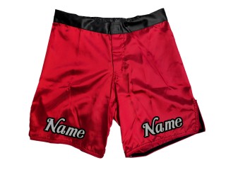 Mukautetut MMA-shortsit, joissa on nimi tai logo: punainen