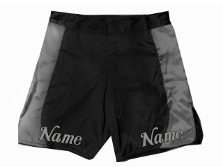 Mukautetut MMA Shortsit : Musta-Harmaa
