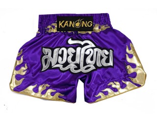 Kanong Muay Thai Shortsit : KNS-145-violetti