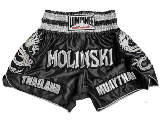 Henkilökohtaiset Kickboxing Shortsit : KNSCUST-1251-Musta