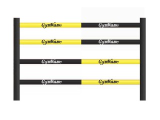 Mukauta lisävarusteita Nyrkkeilyrenkaan köyden suojat 3 m (16 kpl nyrkkeilykehään 4x4 m): keltainen/musta
