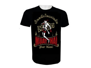 Henkilökohtainen Lisää nimi Muay Thai T-paita : KNTSHCUST-009