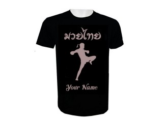 Henkilökohtainen Lisää nimi Muay Thai T-paita : KNTSHCUST-015