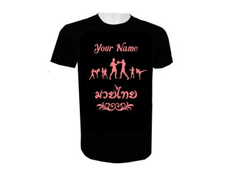 Henkilökohtainen Lisää nimi Muay Thai T-paita : KNTSHCUST-019