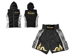 Kanong Hupparit + Nyrkkeilyshortsit : KNCUSET-005-Musta