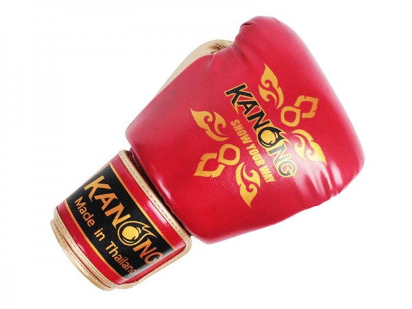 Kanong thaiboxing Nyrkkeilysiteet : "Thai Power" punainen/kulta