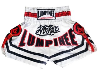 Lumpinee Muay Thai Shortsit lapsille : LUM-036-Valkoinen-K