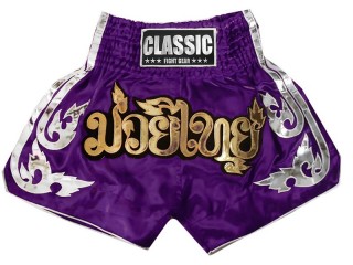 Classic Thaiboxing potkunyrkkeily Shortsit : CLS-015-Violetti