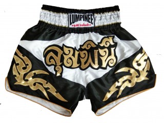 Lumpinee Muay Thai Shortsit : LUM-049-Valkoinen