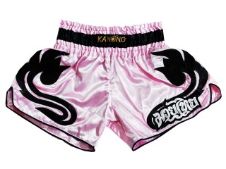 Kanong Retro Thaiboxing Shortsit : KNSRTO-209-Pinkki