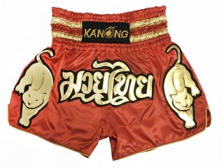 Kanong Muay Thai Shortsit : KNS-135-Punainen