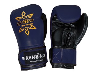 Kanong aitoa nahkaa Muay Thai Nyrkkeilysiteet : Laivastonsininen/Musta