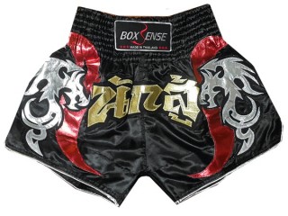 Boxsense Muay Thai Shortsit : BXS-005-Musta