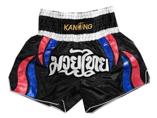 Kanong Muay Thai Shortsit : KNS-138-Musta