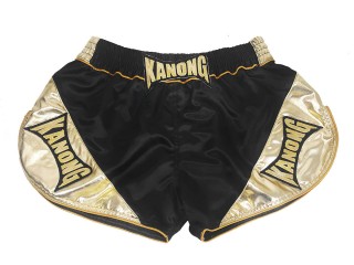 Kanong Retro Thai Shortsit : KNSRTO-201-musta-kulta