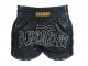 Kanong Retro Thaiboxing Shortsit : KNSRTO-206-musta