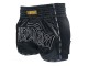 Kanong Retro Thaiboxing Shortsit : KNSRTO-206-musta